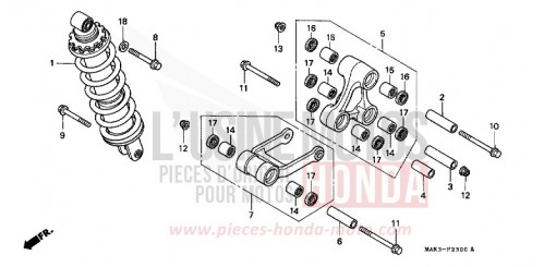 COUSSIN ARRIERE FX650Y de 2000